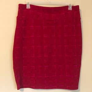 Red lularoe pencil skirt size 2XL